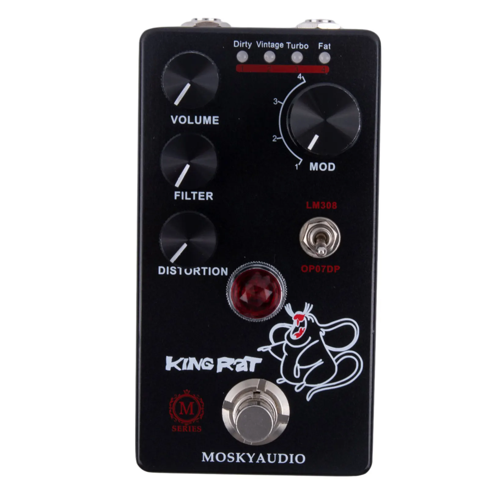 Effects Unit for Electric Guitar Compatible with For Mosky King Featuring Filter Distortion and Volume Controls