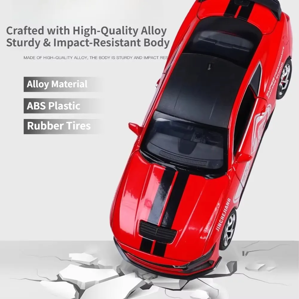 1:32 Ford Mustang Shelby GT500 legering speelgoedauto, terugtrekbaar, simulatiemodel sportwagenornament