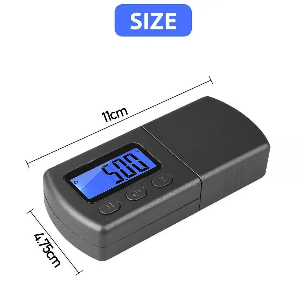 Portable Scale LCD Digital Turntable Stylus Force Meter Gauge Backlight High Precise Tracking Guage For Jewelry Scale New