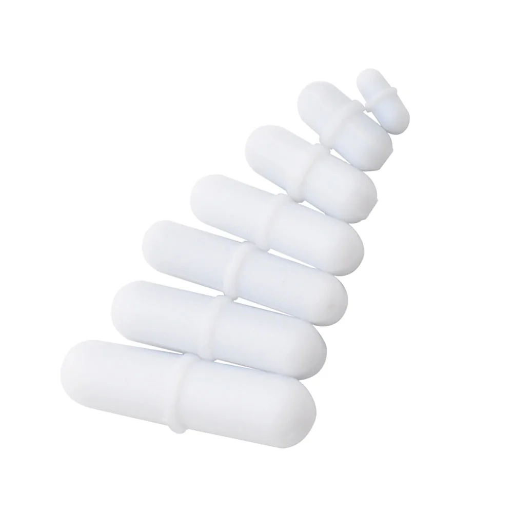 7 Pcs Stirring Bar Laboratory Stirrer Bars Magnetic Practical Mixer Rod Accessories White Blenders