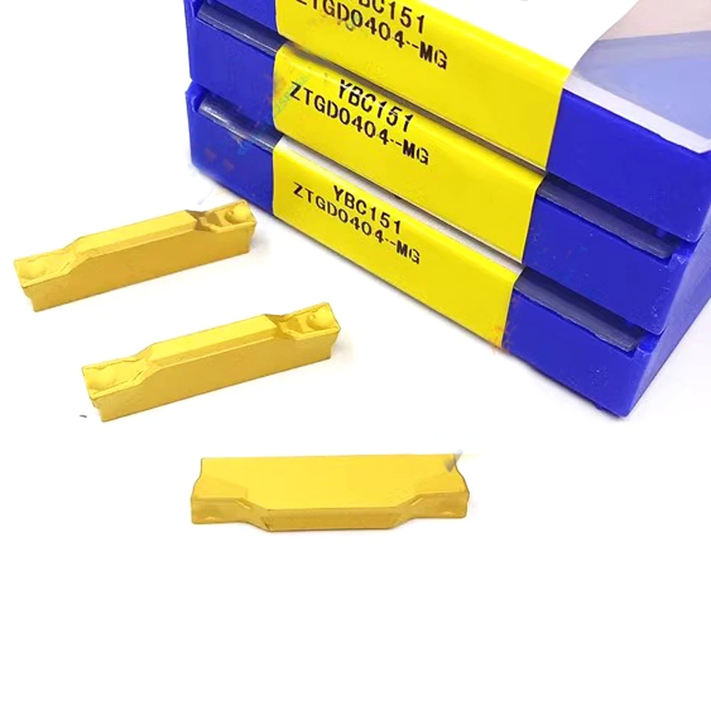Utensile per tornitura CNC originale ZTGD0404-MG YBC251 Inserti per fresa ZTGD0404-MG YBC151 Coltello da taglio per scanalatura per fresa in metallo
