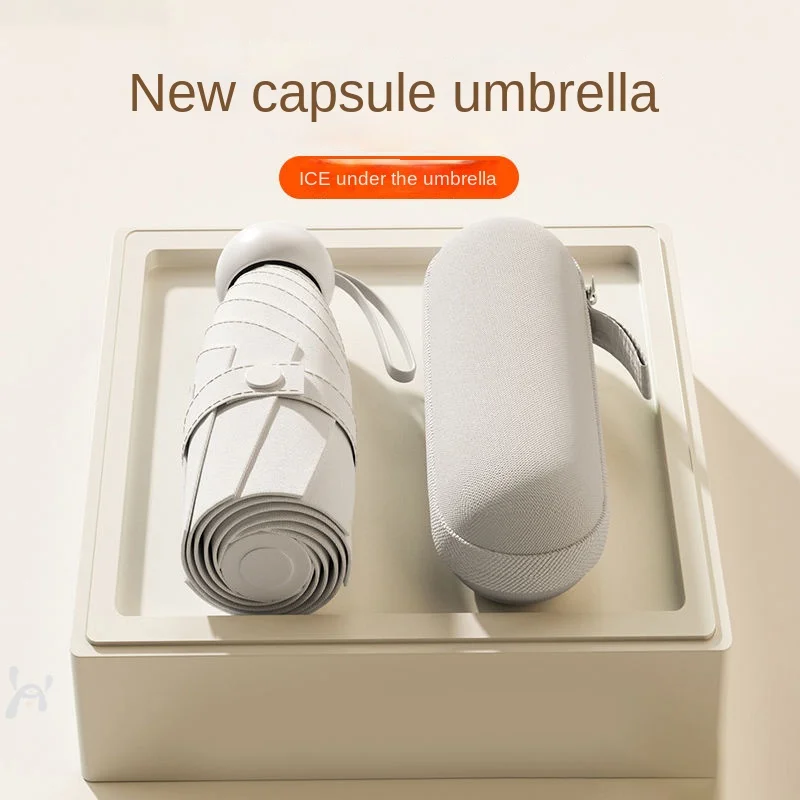 Sunscreen Umbrella Capsules 50% Off Parasol Rain and Shine Dual Use Women's umbrella Pocket Umbrella ultra