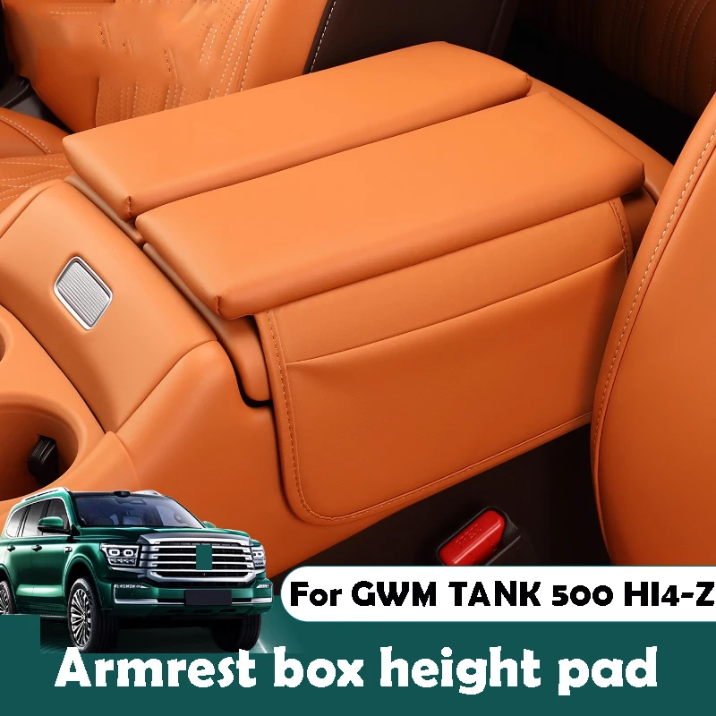 

For GWM TANK 500 HI4-Z /HI4-T 2025 2026 Armrest Box Height Pad Central Armrest Storage Pad Modified Anti Slip Protective Cover