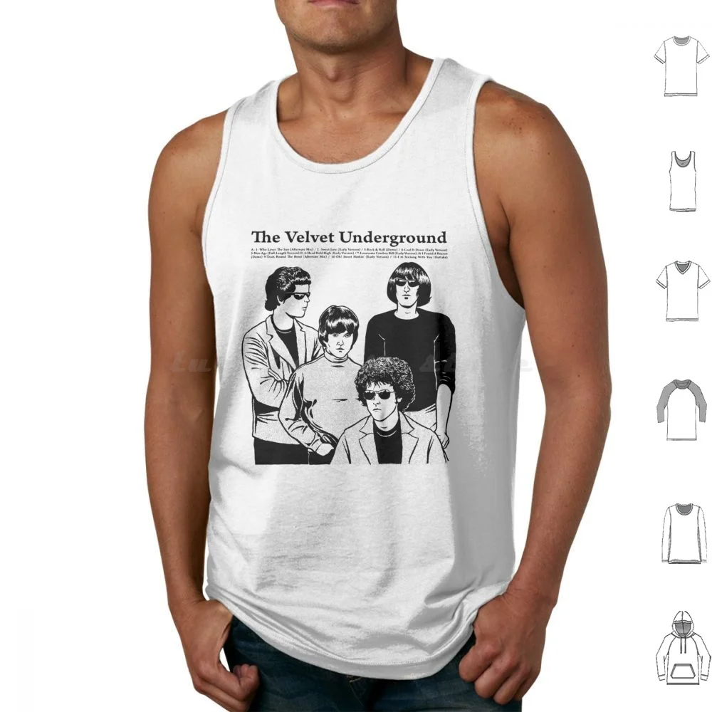 Redvelvet Tank Tops Print Cotton The Velvet Underground Velvet Underground Nico Lou Reed Music Band Banana Velvet Punk