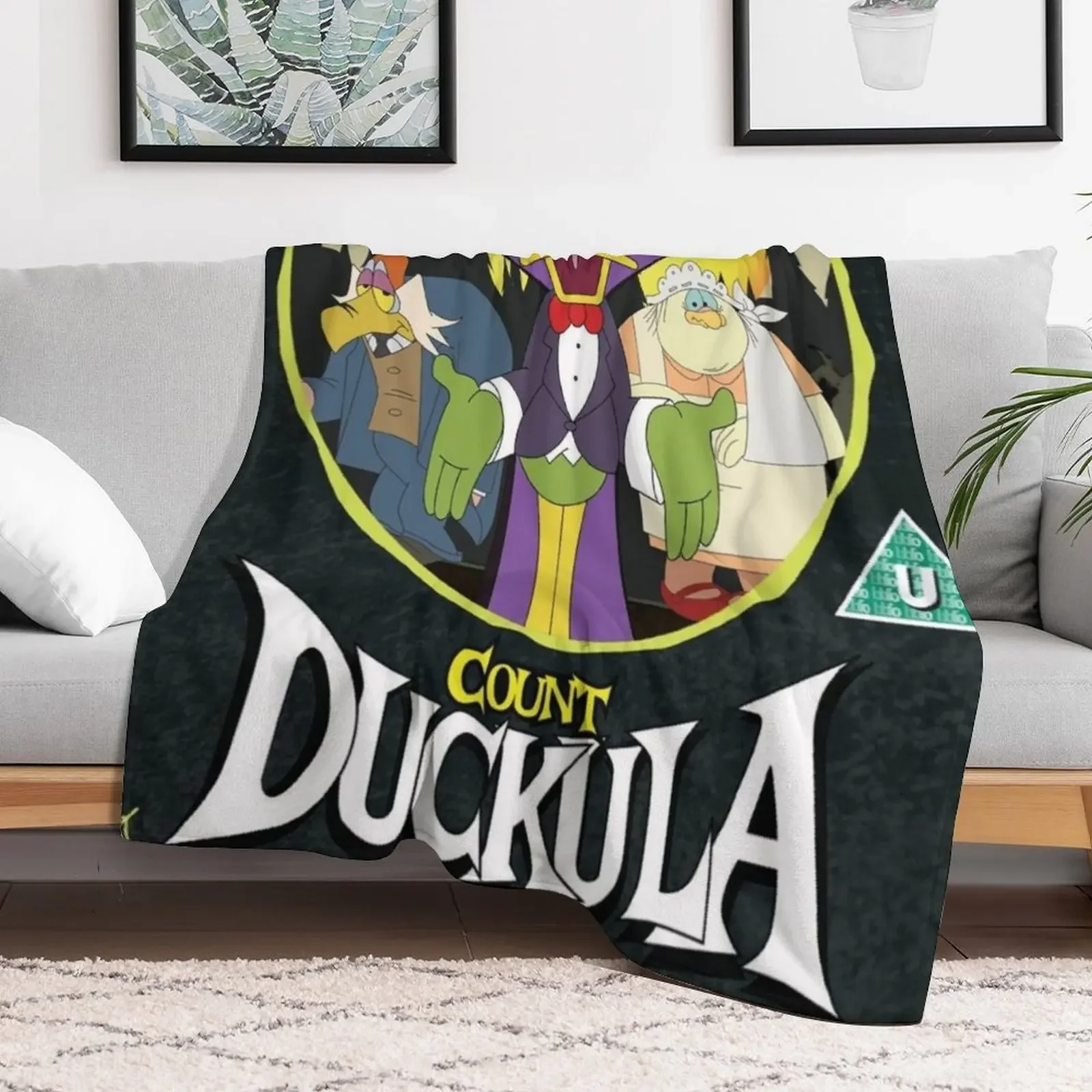 Count Duckula Throw Blanket Stuffeds Polar Blankets