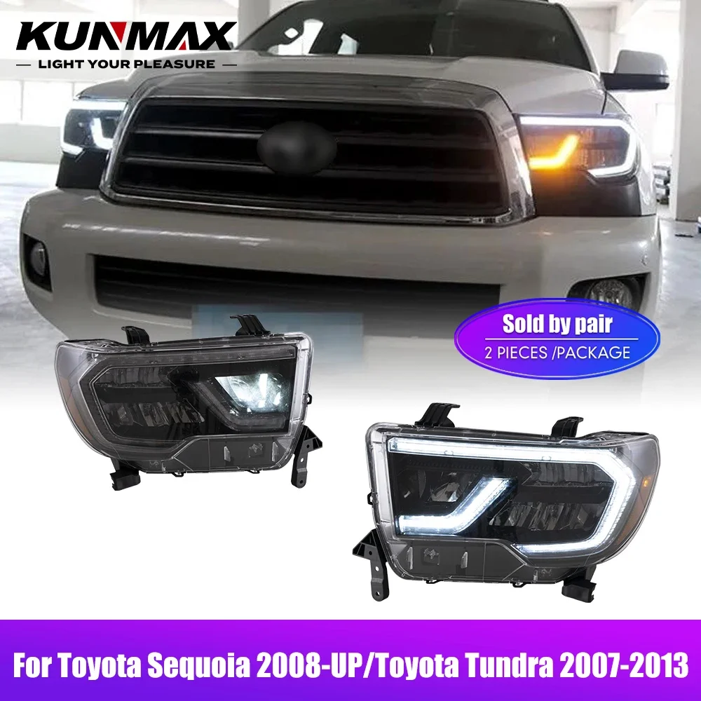 

LED Car Headlight Assembly For Toyota Sequoia 2008-2022 Car Styling Head Lamp DRL Tuning Light Plug And Play LED Headlights