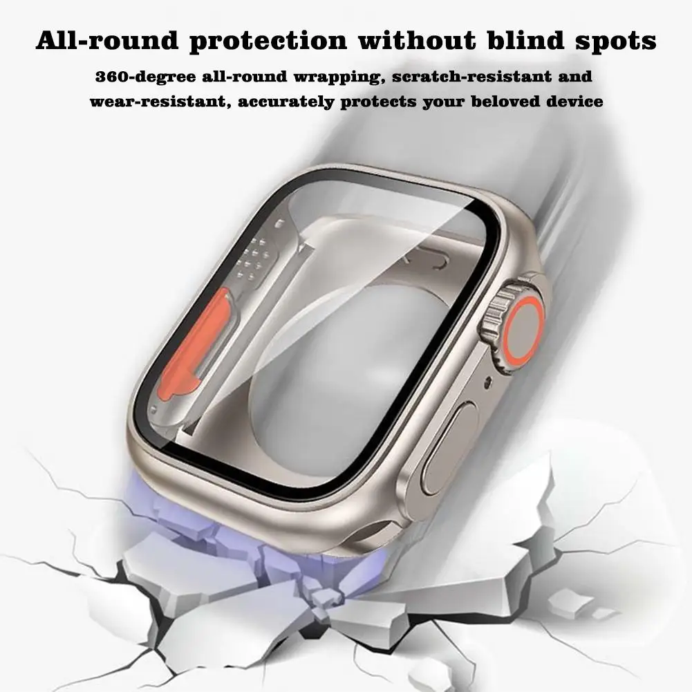 Suitable for Apple watch Series 10 All-in-one All Inclusive Watch Case 42/46mm Silicone Protective Watch Film Screen Protector