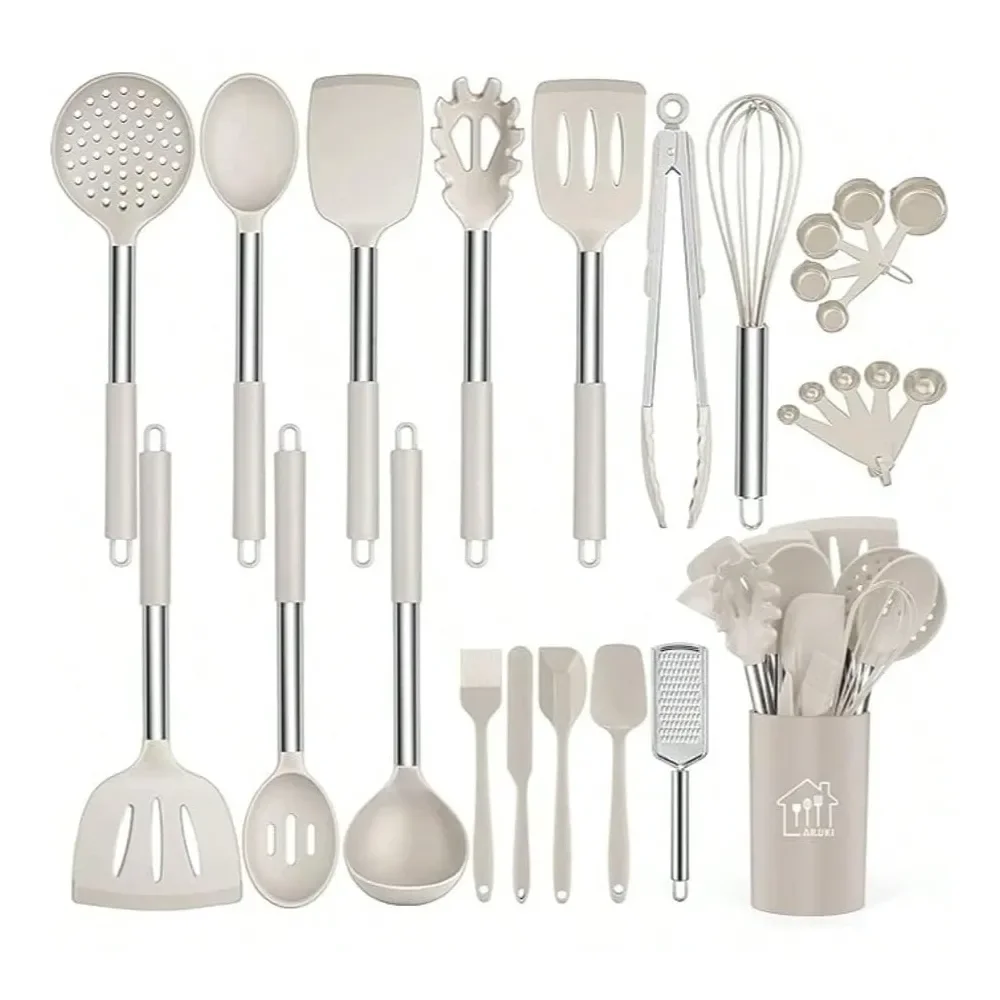 

26Piece Silicone Cooking Utensil Set Halloween Baking Essentials Early Christmas Gift For Home Cooks HeatResistant NonStick Too