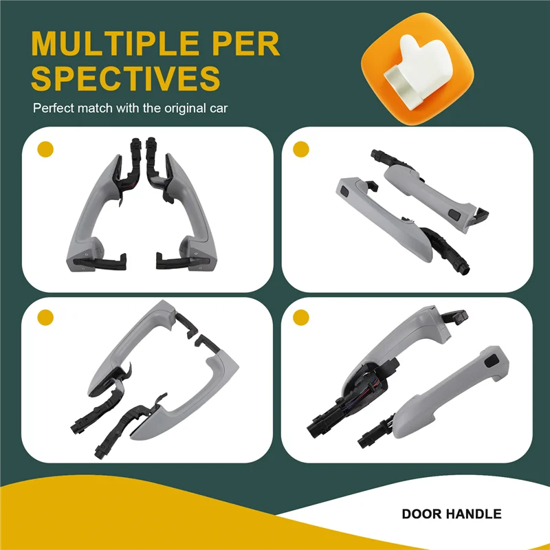 

Автомобильная левая и правая внешняя дверная ручка для Porsche Cayenne 3.0L 3.6L 4.8L 2011-2018 95853120501G2X 95853120502G2X