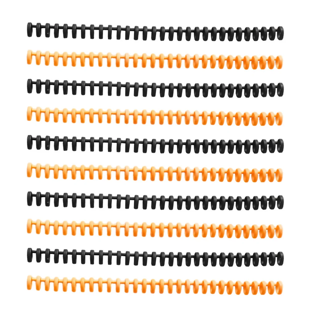 

10 шт., кольцо с 30 отверстиями, сделай сам, спиральные катушки для переплета, разные цвета, кольца для переплета, декоративные круглые школьные кольца с тридцами, пластик