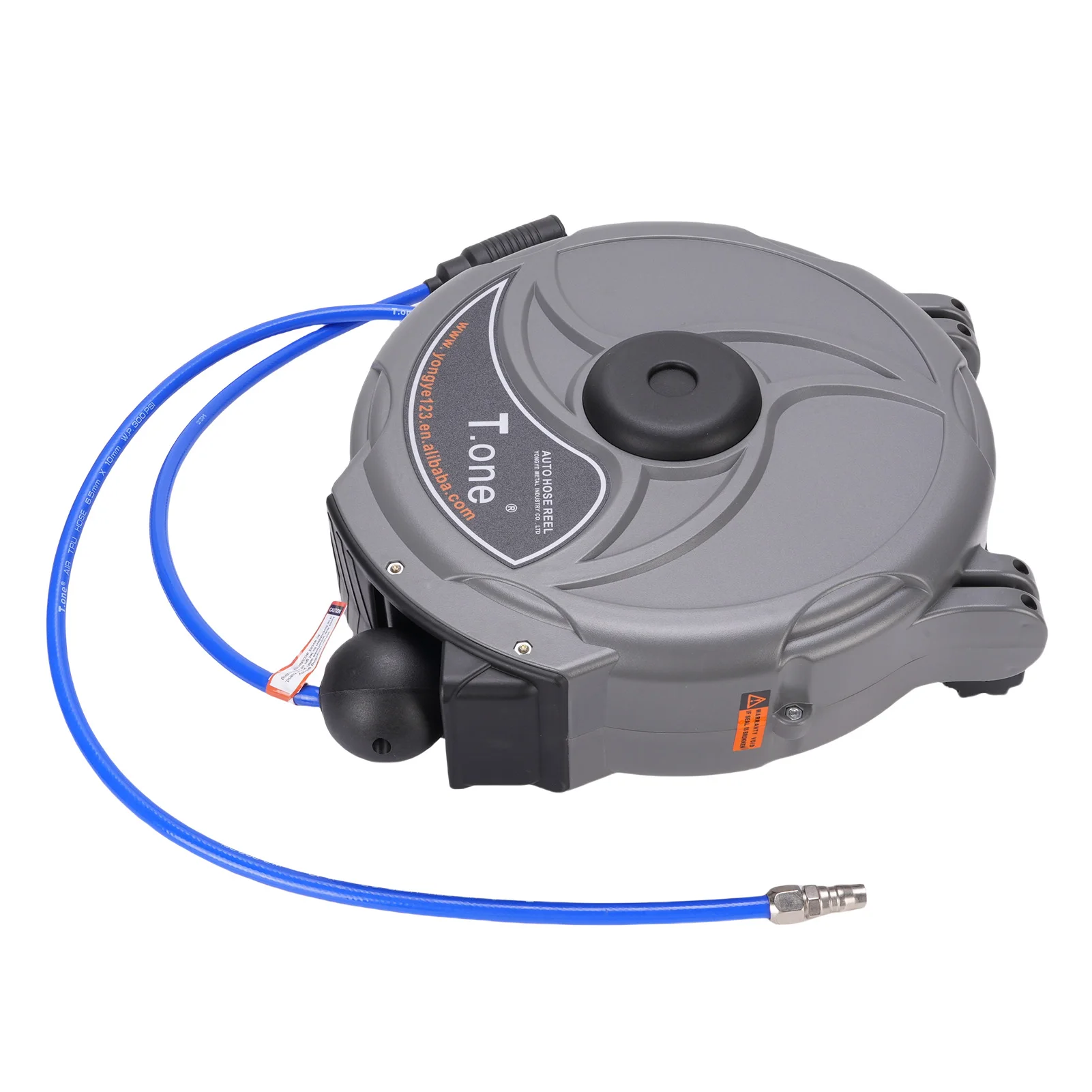 

Automatic Rewind Air Hose Reel 10mmx15m With Self-Locking Quick Connector Retractable Pneumatic Hose Reel Wall Mounted Design