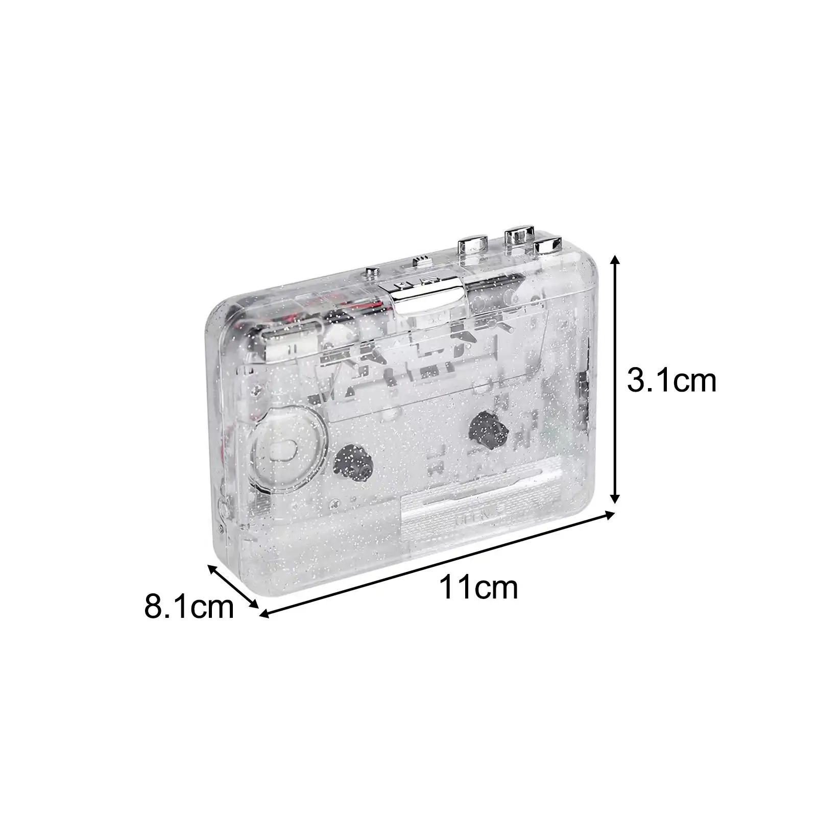 

Personal Portable Radio Cassette Player Compact Vintage Cassette