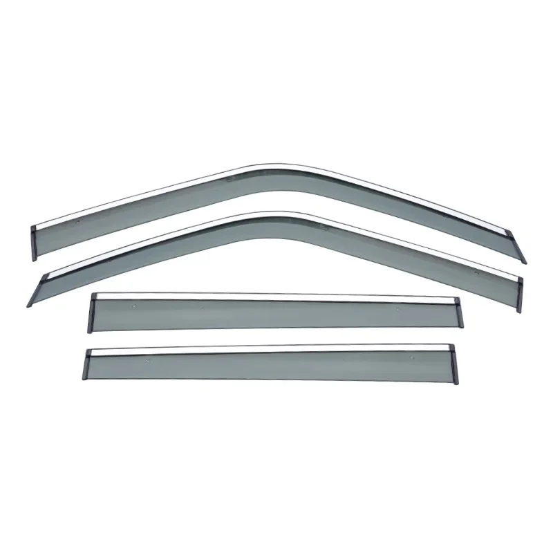 Deflettori Aria Per Nissan Navara Pick-Up 2005-2022 – 4 Pezzi, Acrilico Nero, Fissaggio Adesivo