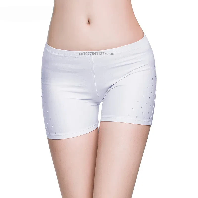 Calças inferiores para dança do ventre, antirreflexo e novos shorts elásticos apertados seguros, desempenho de grupo de dança do ventre de dança oriental