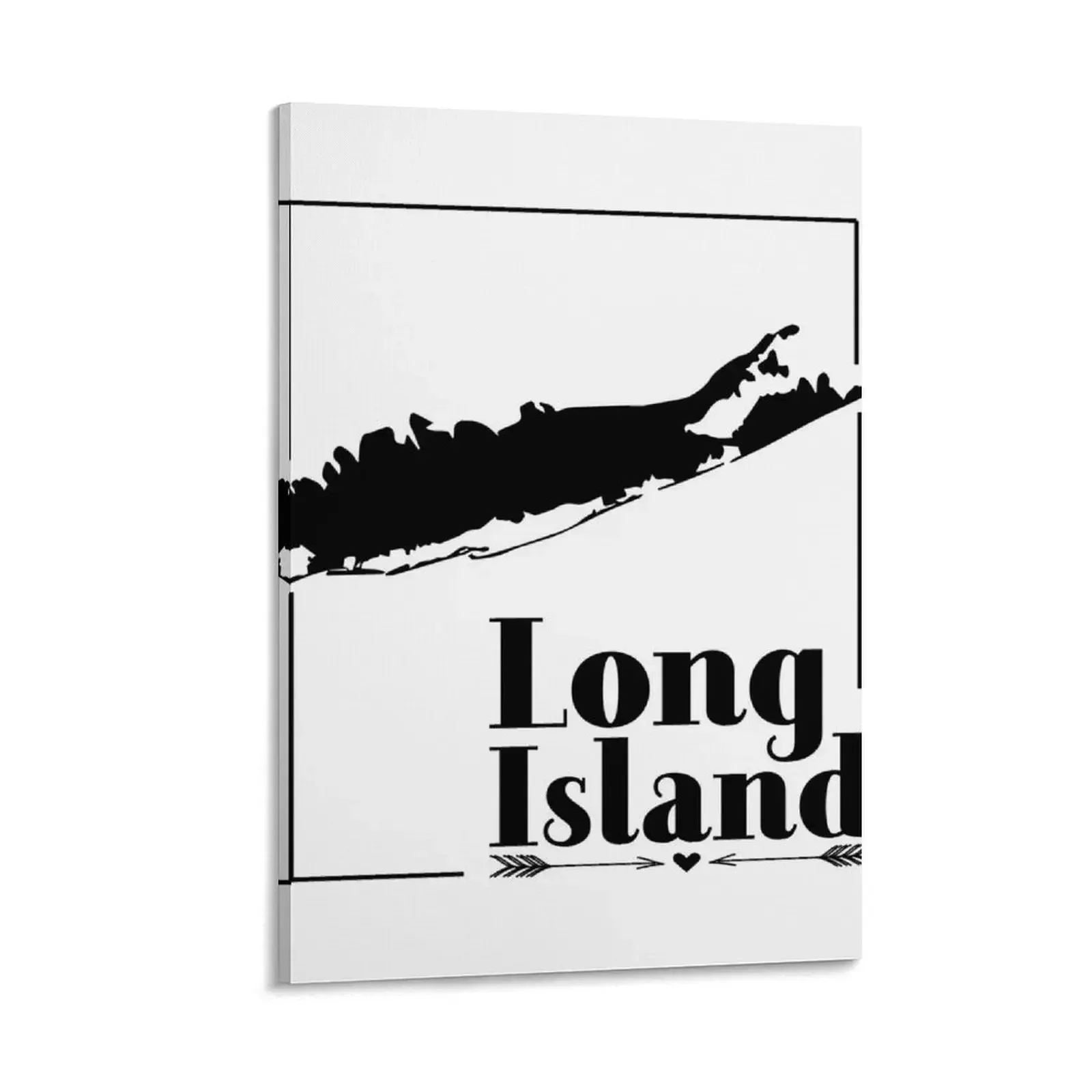 

Long Island, NY (Black) Canvas Painting large paintings modern living room decoration posters anime decorative wall poster