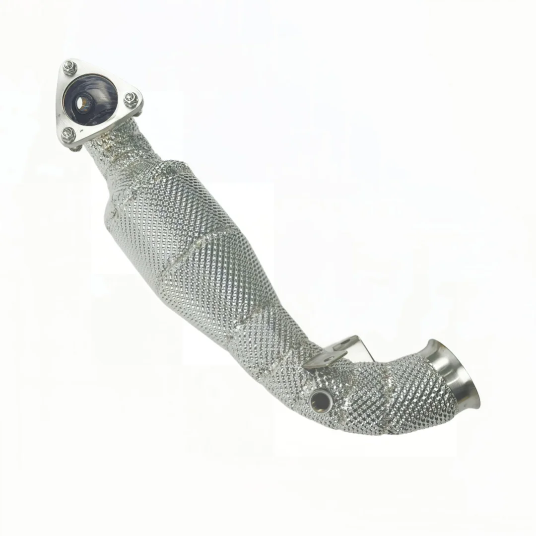 DEX Stainless Steel High Flow  Downpipe Exhaust With Heat Shield for   Mini COOPER S COUNTRYMAN R56 R57 R60 1.6T 2006-2013