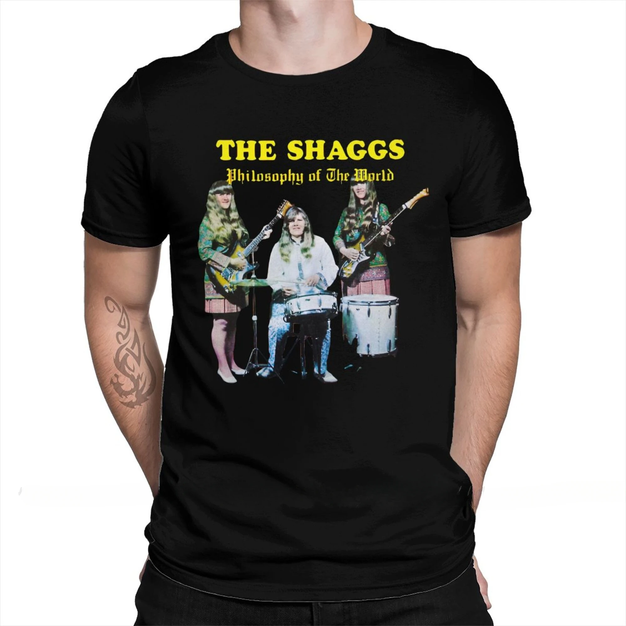 

Graphic Cotton Streetwear Philosophy The Shaggs T-Shirt Men 100% Cotton Short Summer Sleeve Casual Plus Size Shirt Adults