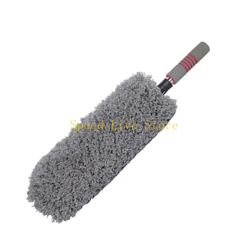 547C Flexible Soft Bristle Auto Detailing Brush Featuring Electro Attraction Stainless Steel Handle For Safe Exterior Care