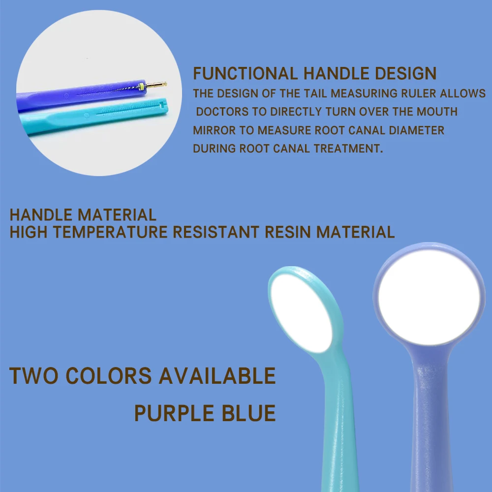 XND 5pcs/Box Dental Single-Sided High-Definition Anti-fog Oral Mirror Nano-hardened Coating Anti-scratch And Autoclavable