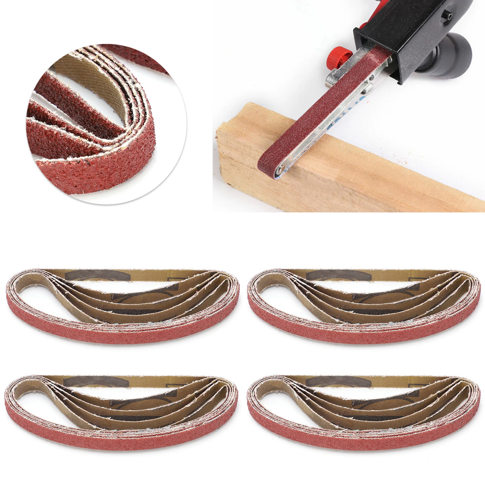 

20 шт., лента для наждачной бумаги, шлифовальная абразивная лента, сменный инструмент для шлифовальной машины 330x10 мм, лента для наждачной бумаги 330x10 мм, станок для наждачной бумаги