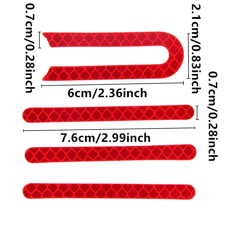 4Pcs/set Reflective Stickers For -Xiaomi/Pro Electric Scooter Improve Body Visibility PVC Reflector Bike Accessories