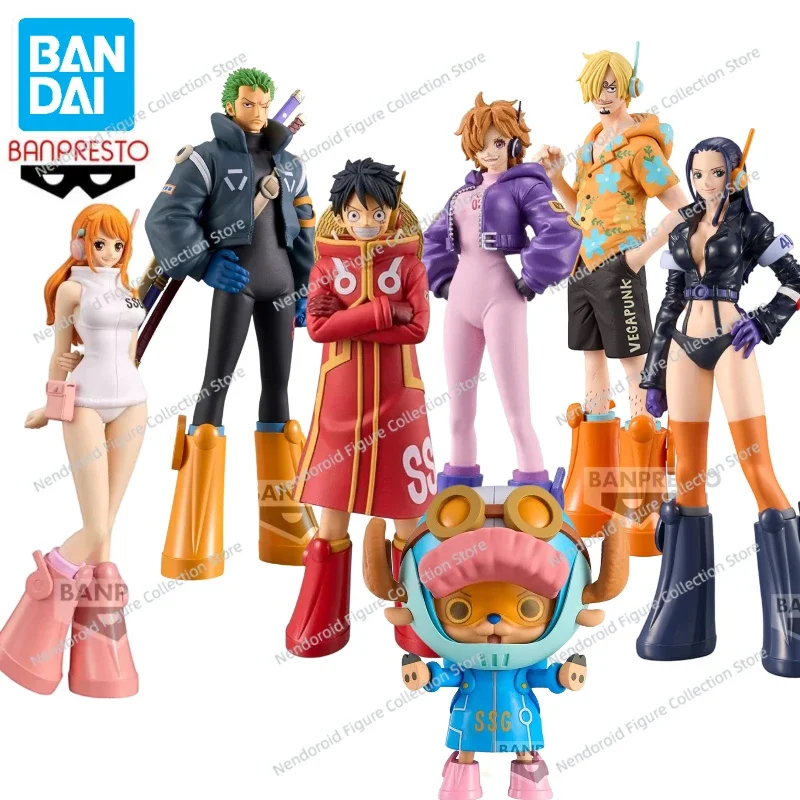 В наличии Bandai BANPRESTO DXF ONE PIECE The Grandline Series Egghead Луффи Санджи Нами Бонни Зоро Коллекция аниме-фигурок