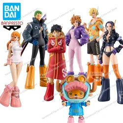 In Stock Bandai BANPRESTO DXF ONE PIECE The Grandline Series Egghead Luffy Sanji Nami Bonney Zoro Anime Action Figure Collection