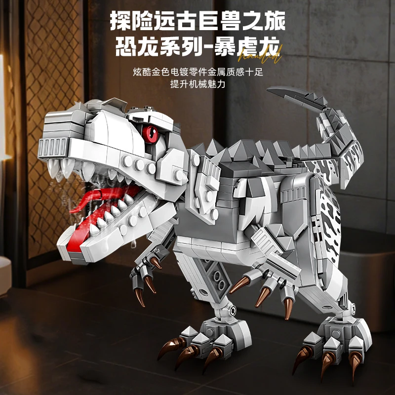 Dinosaurus bouwstenen set T-Rex model dinosauruswereld dier architectuur bakstenen kerstcadeau voor jongens meisjes kinderen