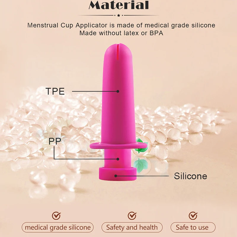 Women Portable Menstrual Cup Booster Medical Silicone Leak-proof Menstrual Period Cup Booster Feminine Hygiene Product