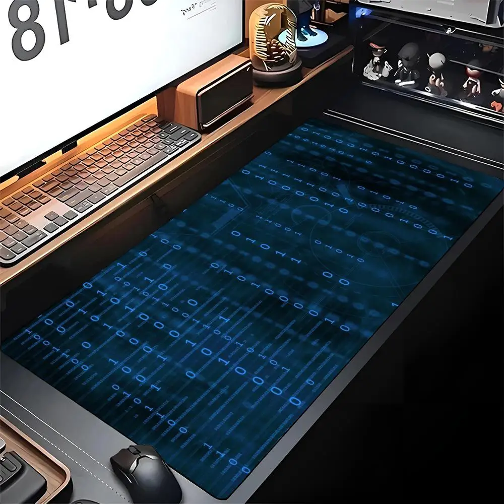 

Matrix Binary Code Mouse Pad Gaming Locking Edge Big Computer Gamer Large Rubber Art Mousepad Keyboard Laptop Desk Mat