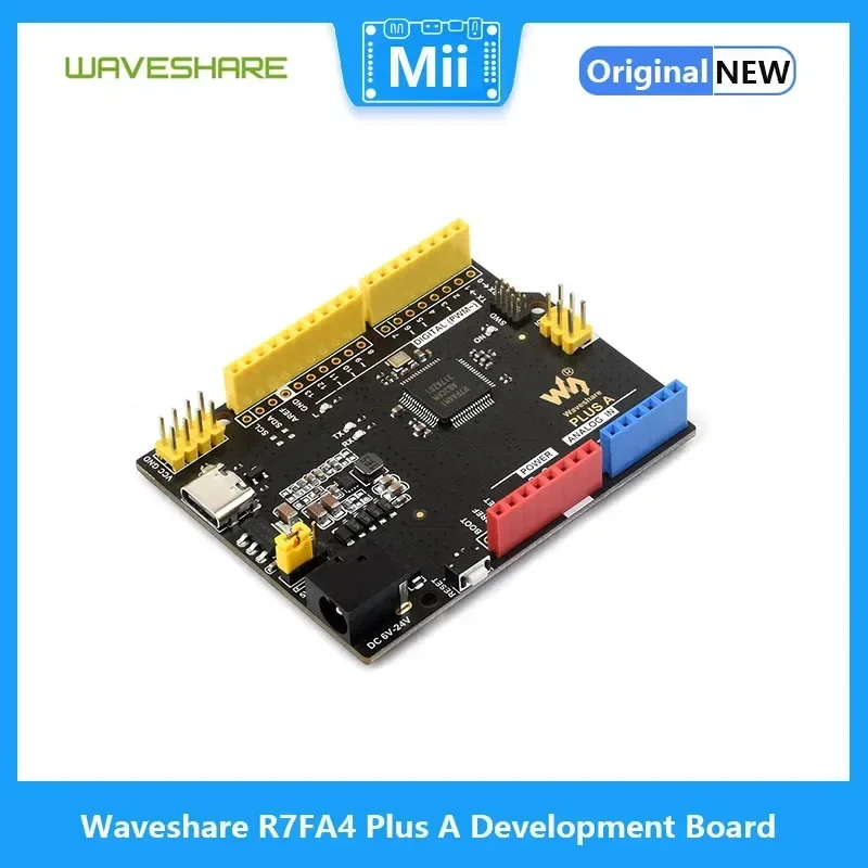 Waveshare R7FA4 Plus A Board, Compatible with Arduino UNO R4 Minima, Based on R7FA4M1AB3CFM