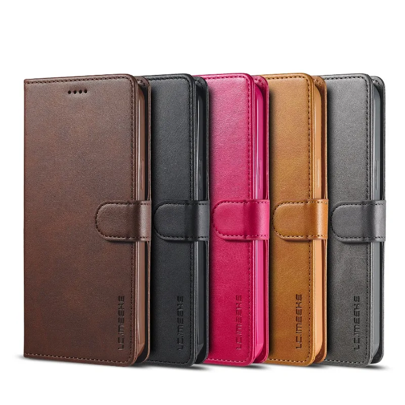 Leather Wallet Phone Case For iPhone 15 Pro Max 14  Plus Flip Card Slot Holder Cover