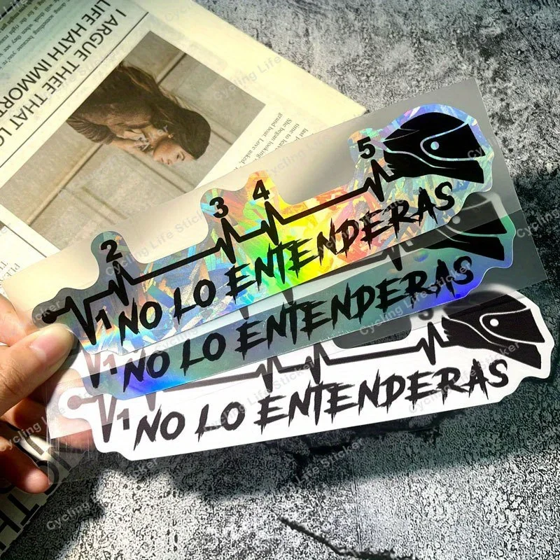 

1 шт., гоночная достопримечательность, тематическая автомобильная наклейка «No Lo Entenderás», выставочная авто наклейка, отличительный предмет для автомобильного стиля