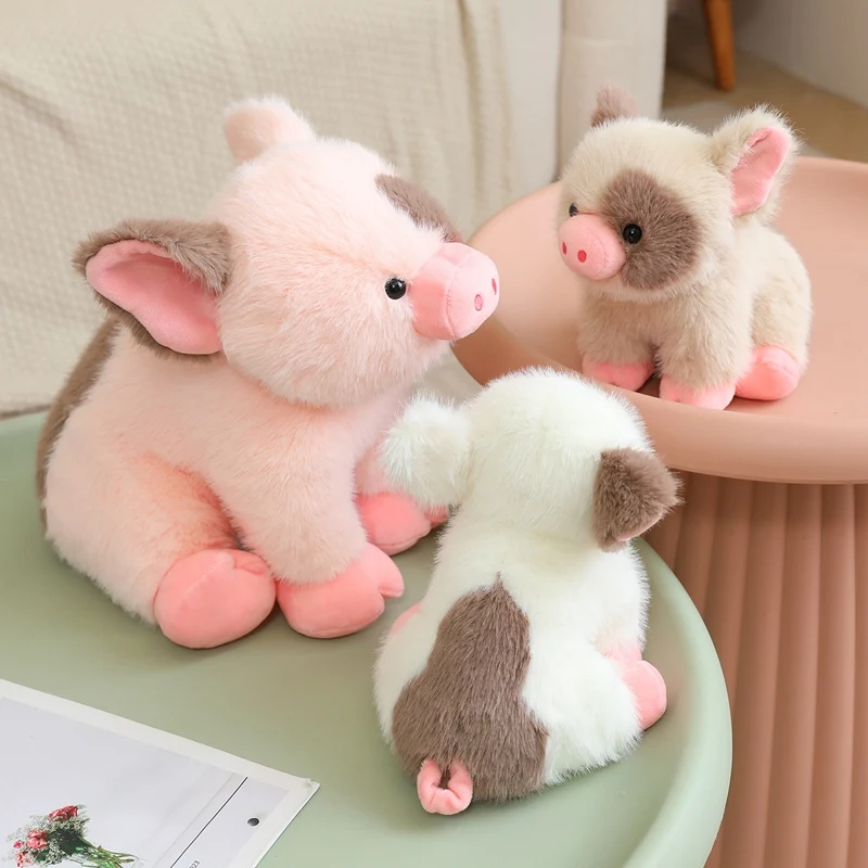 Jouet en peluche cochon parfumé simulé, mignon, réaliste, poupée pour animaux de compagnie, cochon bombé, Animal en peluche, cadeau d'anniversaire et de noël pour enfant