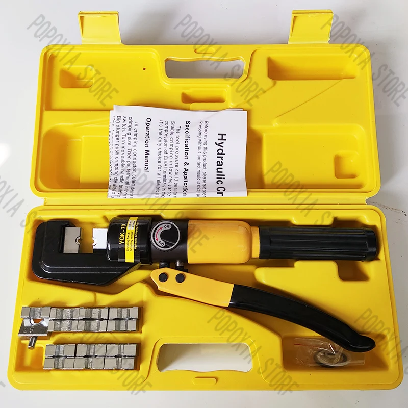 Hydraulic Crimping Tool Cable Lug  70 Crimper Plier  Compression  YQK-70 4-70mm2 Pressure 5-6T ES and RU warehouse