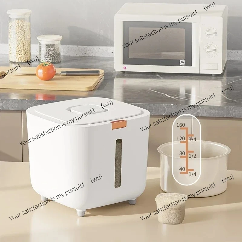 

Thickened Moisture-Proof Rice Bucket with Lid Sealed Insect-Proof Canister for 5/10KG Pressed Noodles Powder Storage Box 1PCS