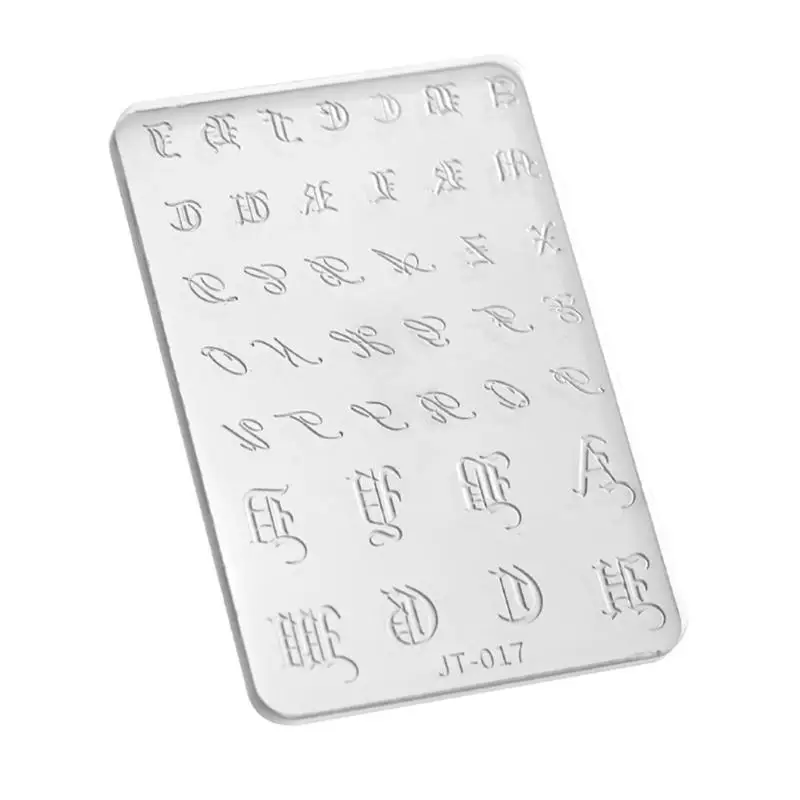 A52E Silikon Nagel Carving Form 3D Verschiedene Größe Schmetterling Präge Nagel Stanzen Schablonen UV Gel Polnischen Maniküre – Detail 9