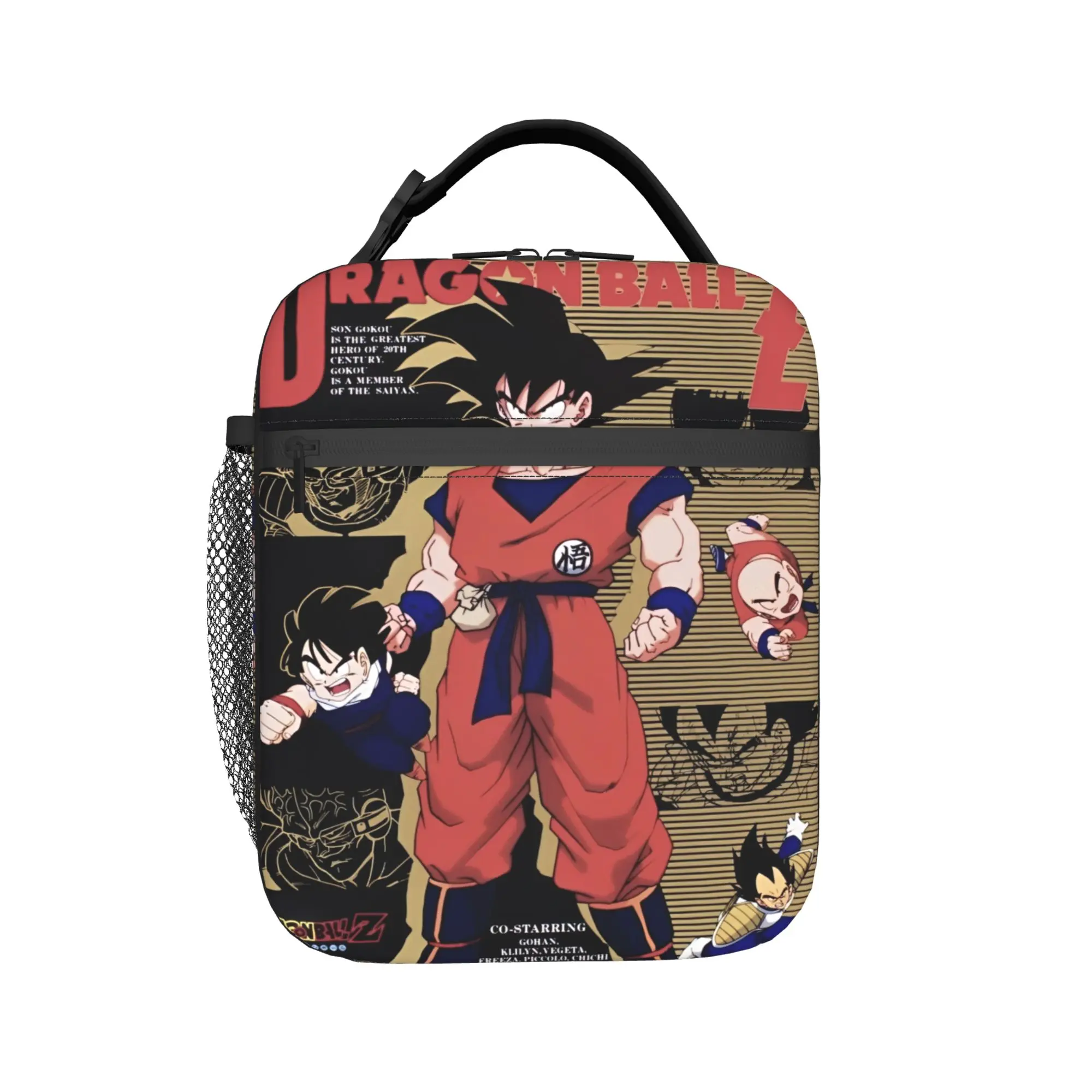

D-Dragon-Ball-L DragonBalls Thermal Insulated Lunch Bags for School Reusable Bento Box Men Women Thermal Cooler Food Box