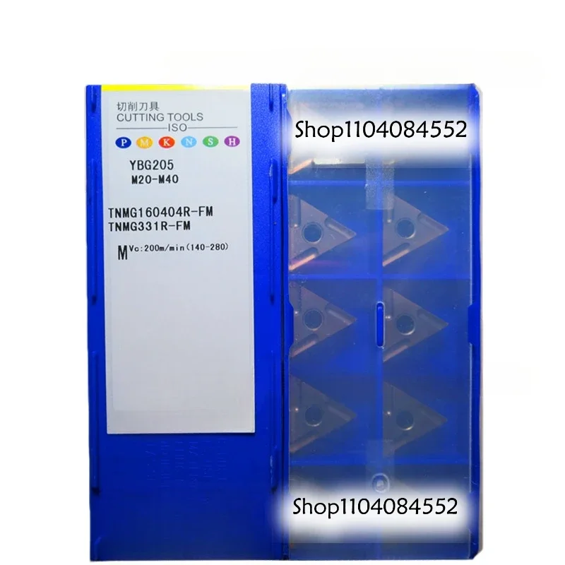 

Original CNC Triangular Slot Cutter Inserts YBG205 TNMG160404R-FM TNMG 160404R Stainless Steel Special Carbide Inserts
