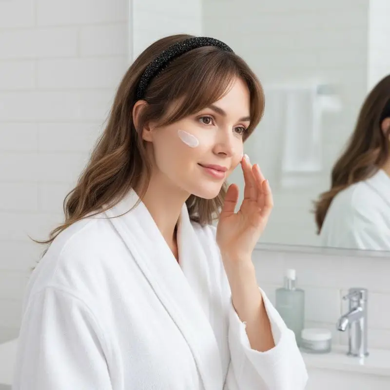 Rutschfeste, mit Strasssteinen besetzte, gezahnte elastische Haarreifen für Frauen, glänzende Luxus-Haaraccessoires – Detail 6