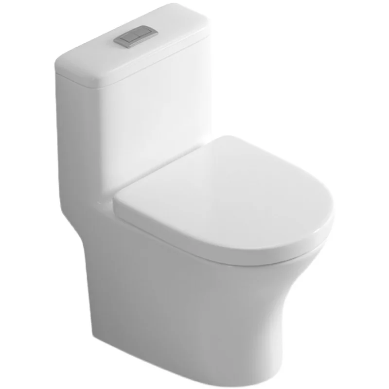 Gray Toilet 580 Small Apartment Flush Siphon Ceramic Color Toilet Black Household Large Diameter Anti-Blocking