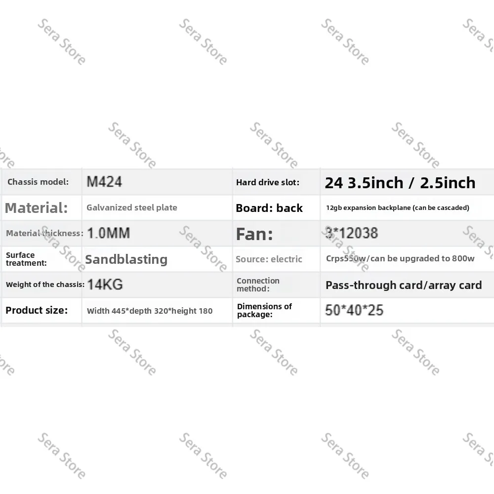 M424 4U 24 Bay 12G High Speed Storage Server