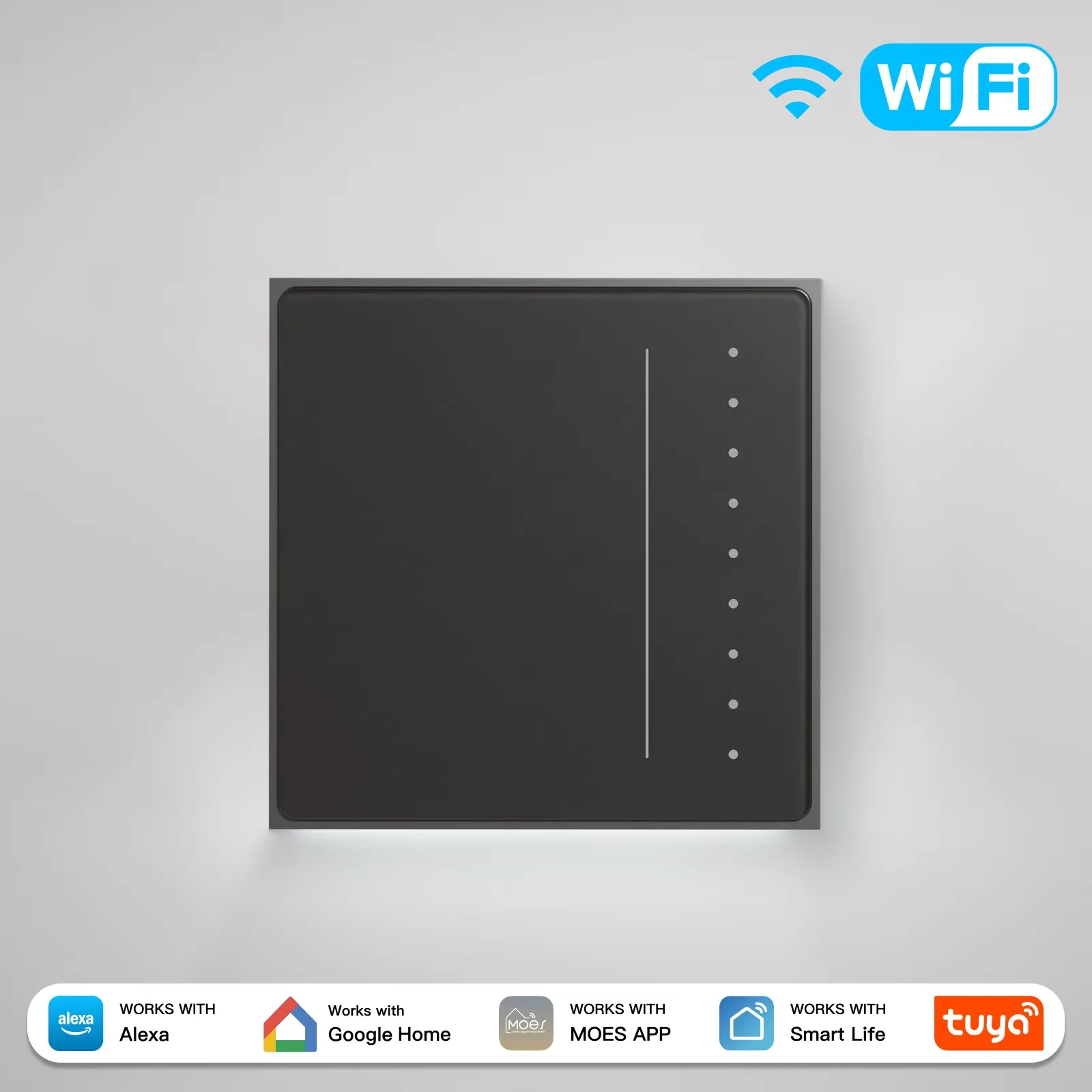 MOES Tuya WiFi/Zigbee Star Feather Series Smart Dimmer Lichtschakelaar Helderheid aanpassen APP Afstandsbediening Voice Alexa Google Home