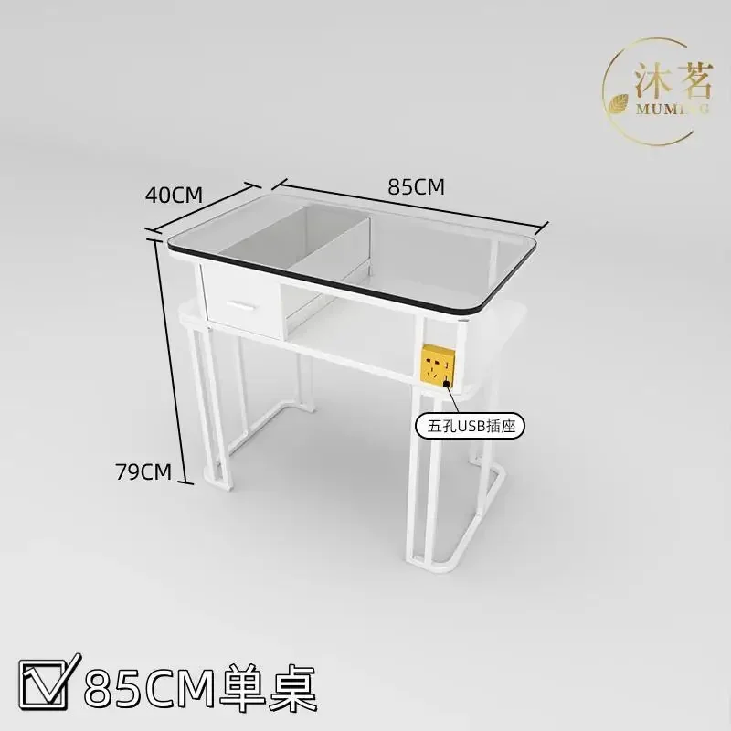 Reception Salon Desk Nail Table Nail Professional Portable Pink Tech Mesa Manicure Designer Nails Hair Furniture 2024 De Canto