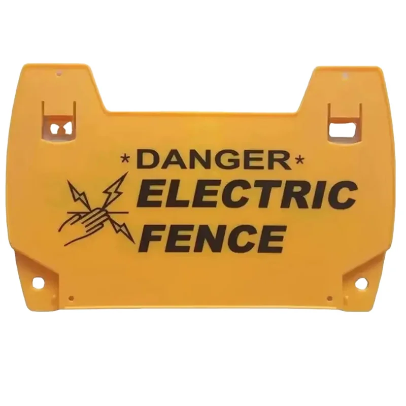 10PCS Electric Fence Warning Sign Farm Home Livestock Plastic Double Sided For Poly Rope Tape Safe Signs Caution Warning Sign