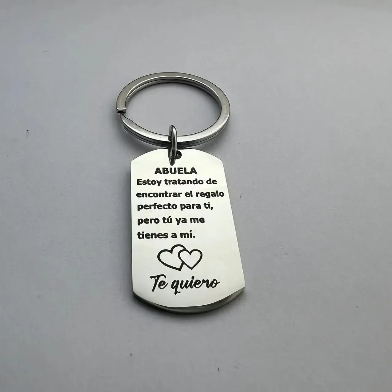 1PC Mothers Day Gifts Keychain for Mama Grandfather Abuelo Grandmother Abuelo Papa