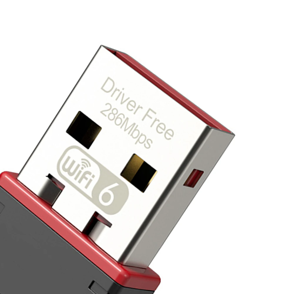 محول USB سائق محول شبكة USB مجاني 286Mbps بطاقة شبكة لاسلكية AX بروتوكول عالية السرعة USB 2.4GHz للكمبيوتر المكتبي