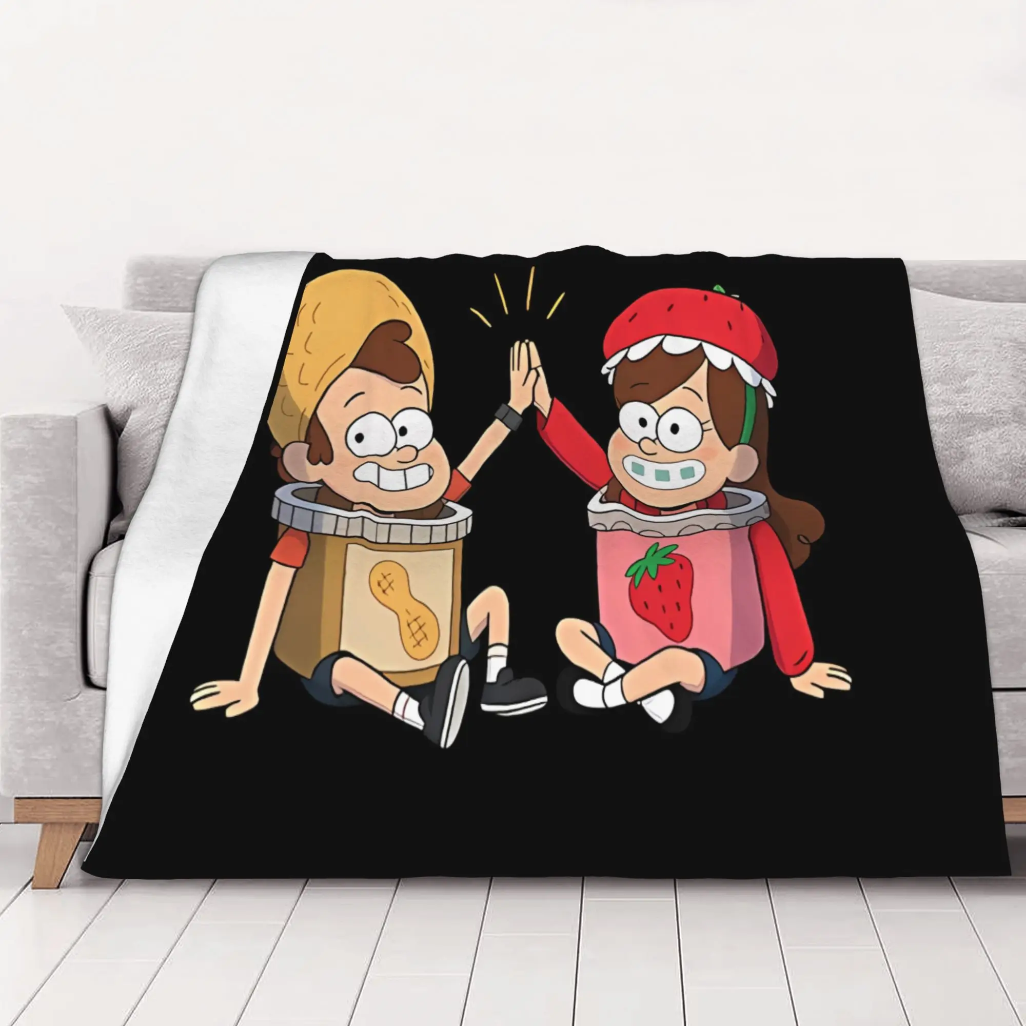 1PC home Cutecore Classic G-gravity Falls Blanket Super Cosy Plush Home Living Room Sofa halloween