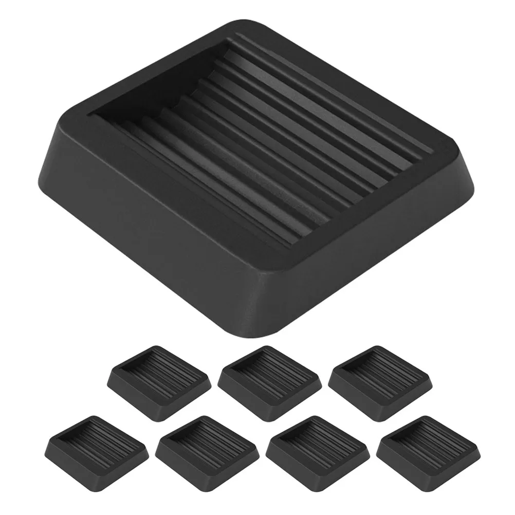 8Pcs Chair Fixing Foot Pads Anti-Slip Rubber Furniture Gripper Protective Cups Silent Stable Floor Protector for Hardwood Tiles