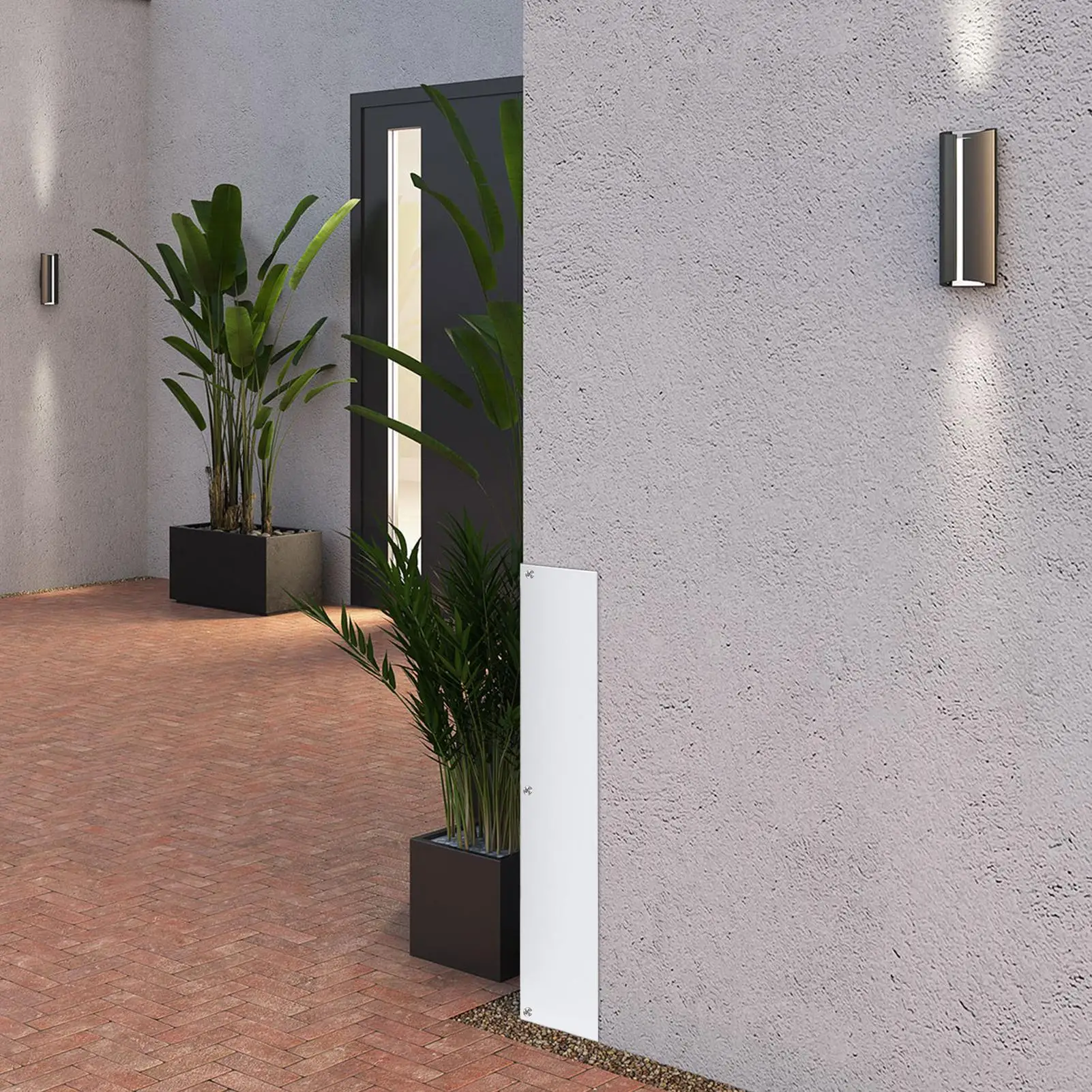 Siding Corner Protector 2 Pieces 90 Degree Angle Smooth Whacking Protection Outside Corner Wall Panels Trim For Home House